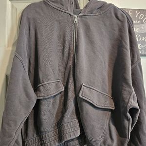 Cropped Aerie zip up